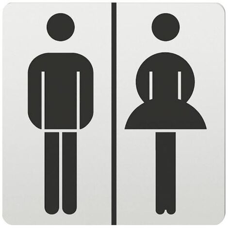 Panneau Signes d'informatio Toilette 0 36 4059,Alu F1