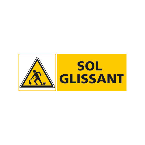 Panneau SOL GLISSANT (C0469) - Adhésif - 210 x 75 mm