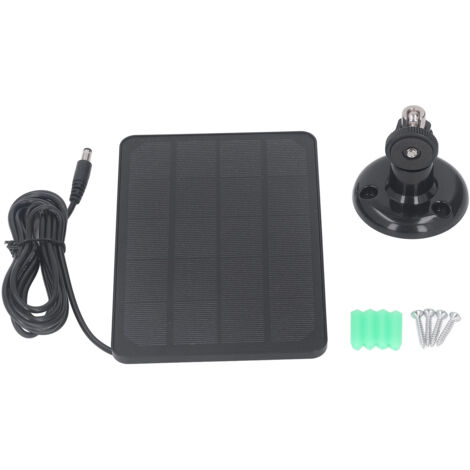 Panneau Solaire 10W Rechargeable pour Éclairage Domestique, Caméra et Surveillance avec Sortie DC