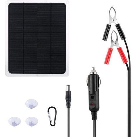 Panneau solaire 12 V, chargeur solaire pour voiture et bateau, chargeur solaire pour voiture, étanche et respectueux de l'environnement