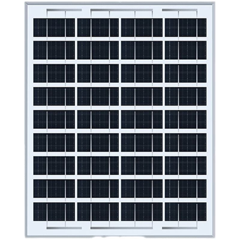 Jusch - Panneau solaire, 20W, 18V, 350x550 mm, noir