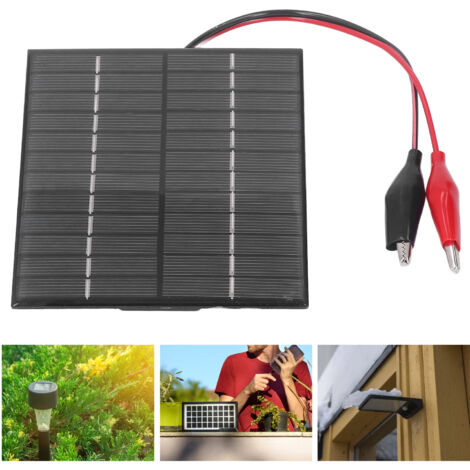 [Panneau Solaire] 2W 12V Mano Solaire Haute Conversion Étanche Polycristal Chargeur Lumière Radio