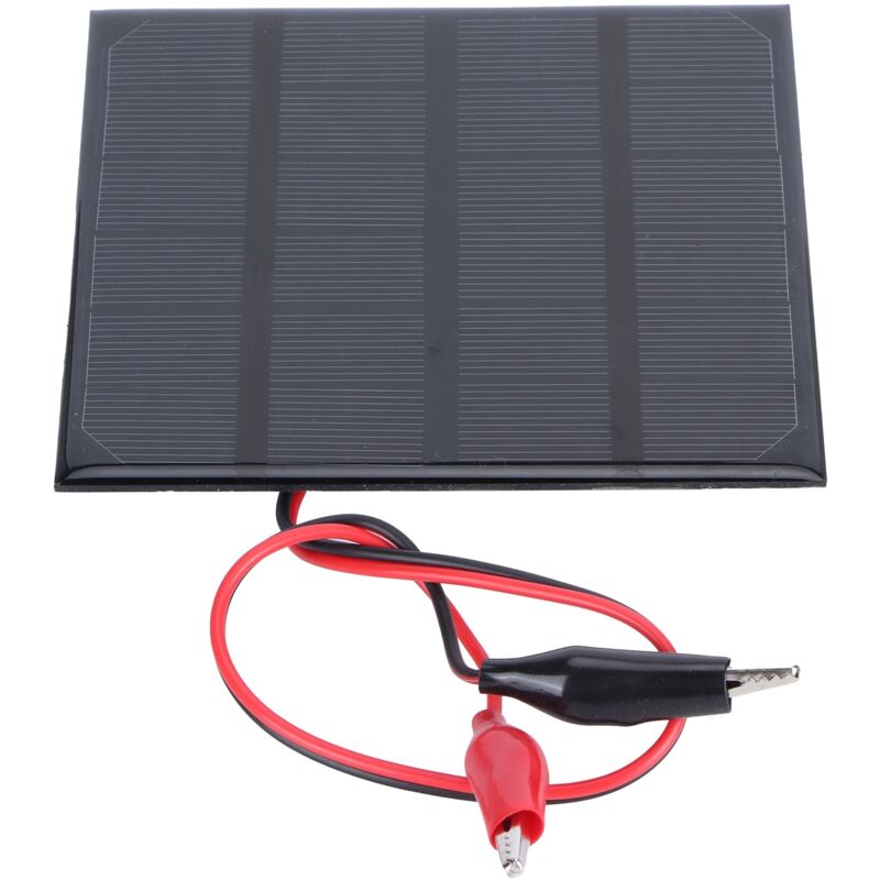 Panneau solaire 2W 6V avec pinces pour chargeur DIY de jouets et lampes