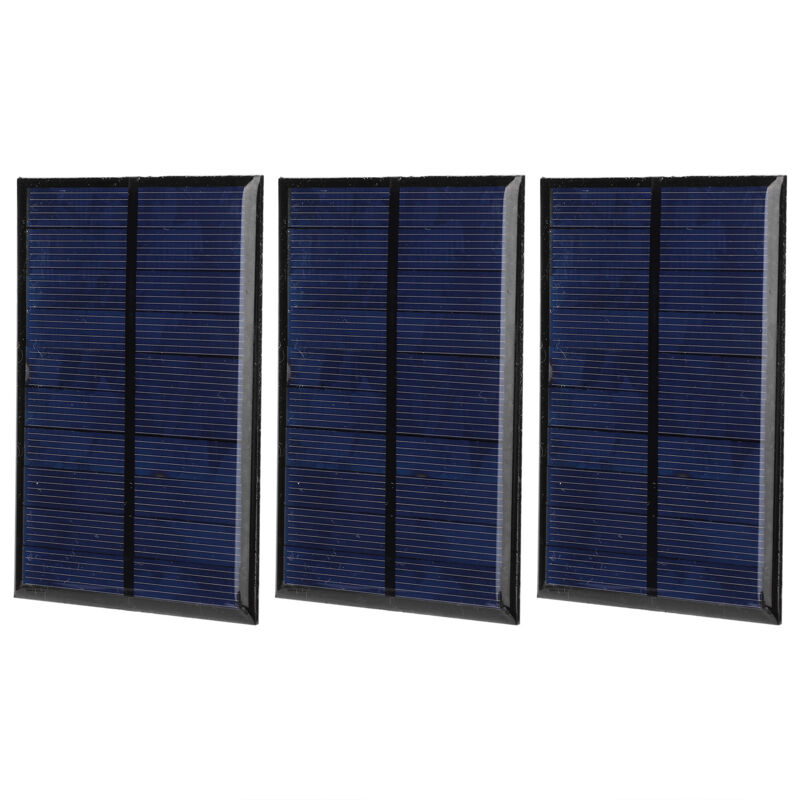 Panneau solaire 3 pièces, petit Module d'alimentation + 30CM ligne rouge et noire 5V 200mA