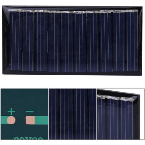 Panneau solaire 5V 50mA mini extérieur, chargeur de batterie en silicium polycristallin pour alimentation portable