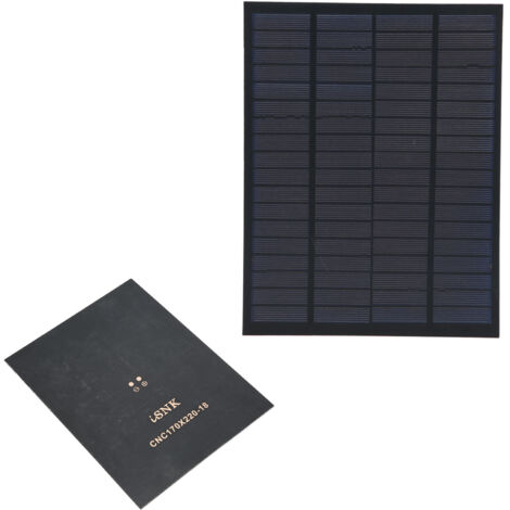 Panneau solaire 5W 18V en polysilicium pour alimentation industrielle, chargeur et projets électroniques.