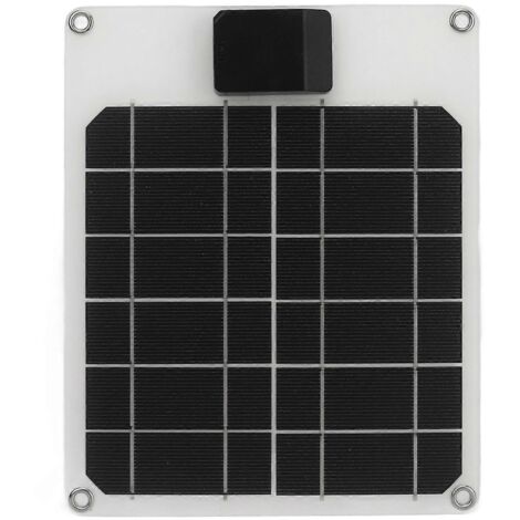 Panneau solaire 5W 5V monocristallin, kit chargeur de batterie pour voiture, bateau, caravane, remorque, camping-car, générateur d'énergie portable.