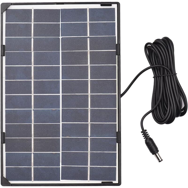 Panneau solaire 6W12V, caméra extérieure, moniteur de sécurité, lumière de cour, panneau de charge solaire, sortie DC5521