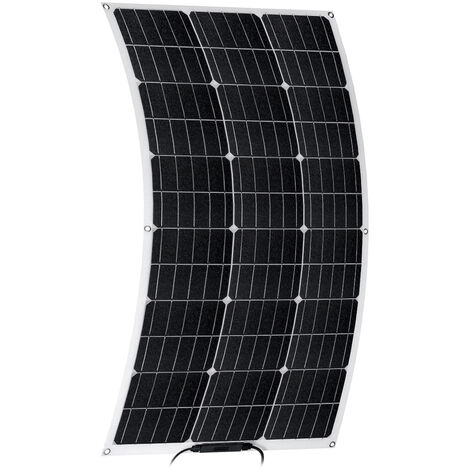 Panneau solaire Cellule monocristalline Flexible 18V chargeur de batterie pour extérieur et camping-car Haute puissance étanche IP65 L.100 x l.51.5 cm