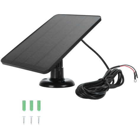 Panneau solaire Chargeur de caméra 10W Sonnette vidéo Panneau solaire Chargeur pour Nest Google pour sonnette 2K Caméra pour sonnette vidéo 2 pour sonnette 3 CSP4W-O-B