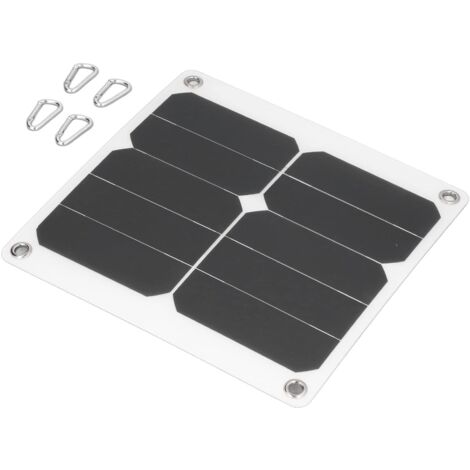 Panneau Solaire, Chargeur Solaire USB Portable 5 V 15 W, Kit de Charge de Banque D'alimentation Solaire Haute Capacité pour Smartphones, Tablettes, Applications Hors Réseau, pour Randonnée en Plein Ai
