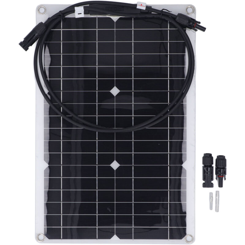 Basetbl - Panneau solaire flexible 20 w 18 v Panneau de charge solaire monocristallin pour caméra de sécurité à batterie 12 v Application hors réseau