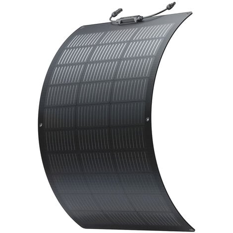 Panneau solaire flexible EcoFlow 100 W avec modules solaires haute efficacité et de niveau d'étanchéité IP68, prévu pour les toits, les camping-cars, balcons,etc