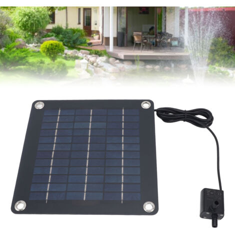 Panneau Solaire Monocristallin 20W avec Kit Pompe à Eau DC12V pour Fontaine de Jardin et Étang-AUTRES