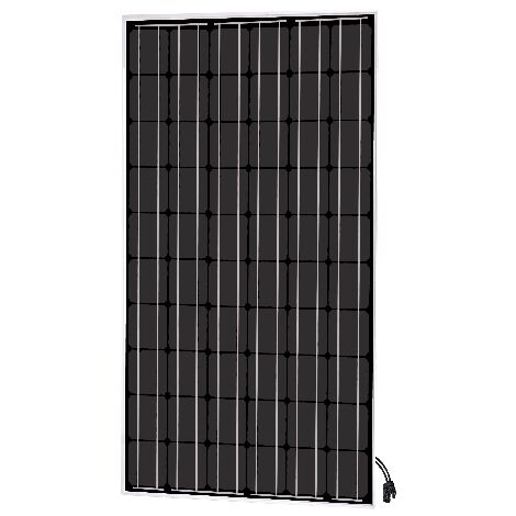 Panneau solaire monocristallin 300W – 12V – Verre trempé haute transmissibilité – Cadre aluminium anodisé – 1550 x 1030 x 55 mm – Uniteck