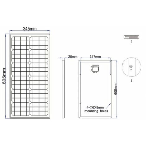 Panneau solaire 24 V 150 W UNISUN 15024 M