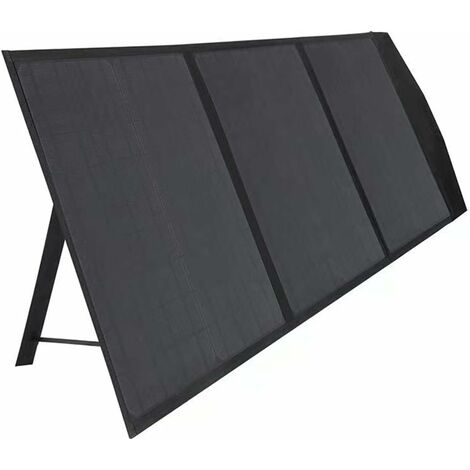 Panneau Solaire Pliable de 75W avec Sorties DC et USB pour une Charge Rapide, Batterie Portable et Power Bank pour Téléphones Mobiles, Camping-cars et Utilisation en Extérieur comme le Camping.