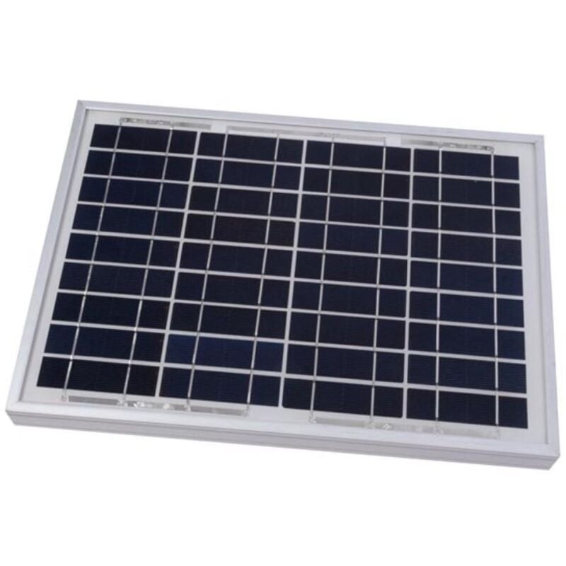 Perel - panneau solaire polycristallin 10 w 12 v
