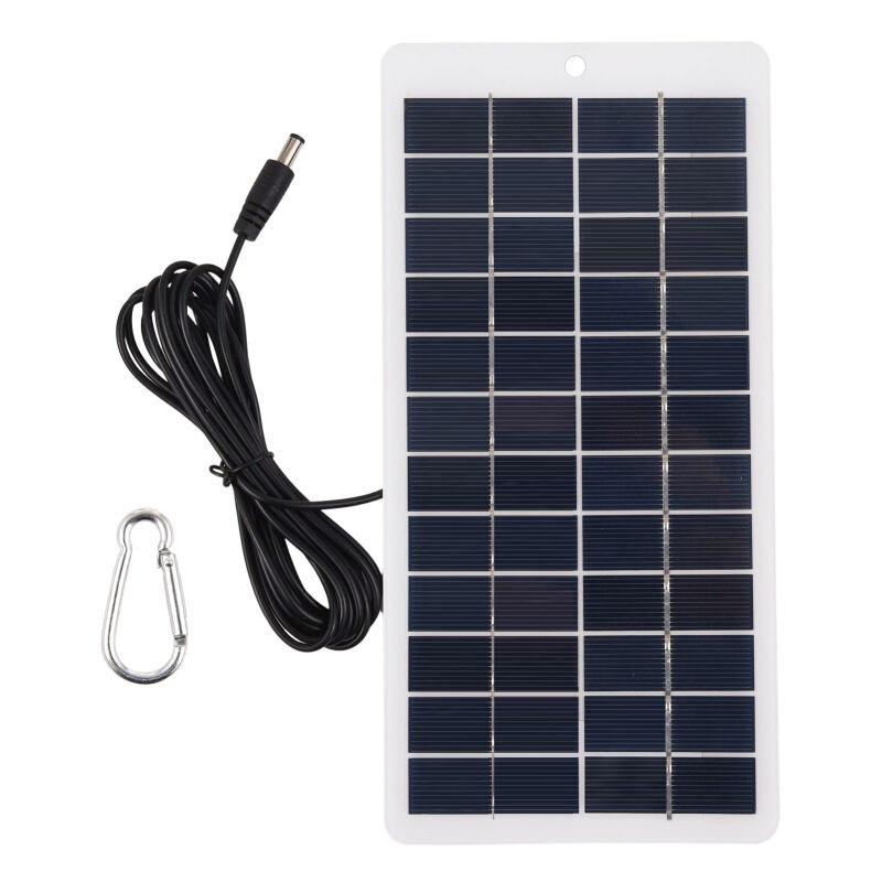 Lifcausal - Panneau solaire polycristallin 5 w 12 v Mini module solaire portable à haute efficacité avec port cc