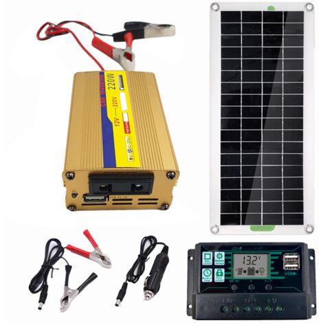 Panneau solaire polycristallin flexible de 30 W pour camping, voiture, voyages et alimentation de secours en extérieur