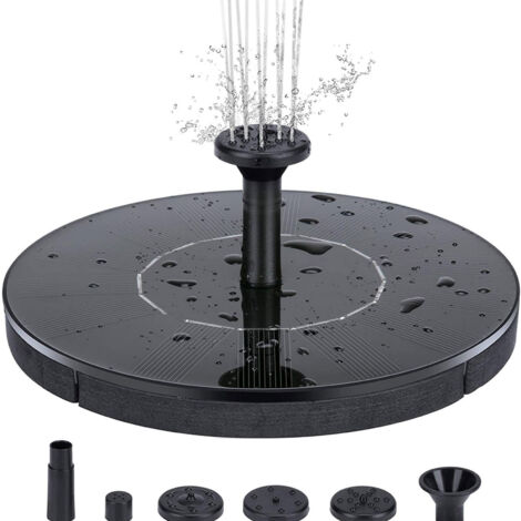 Panneau Solaire Polycristallin Fontaine Flottante pour Piscine Extérieure Bassin d'Oiseaux Jardin Patio Éclairage-KZQ