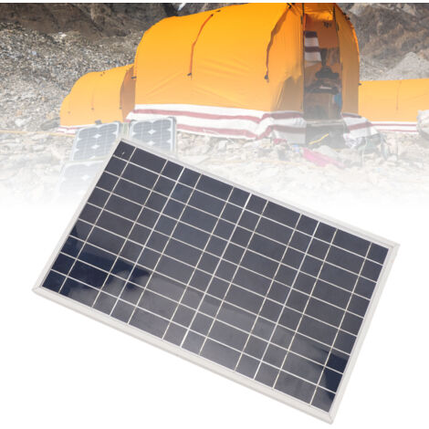 Panneau Solaire Portable 30W Kit Panneau Solaire Étanche IP65 avec Pinces Crocodile pour Camping Voyage en Plein Air-AUTRES