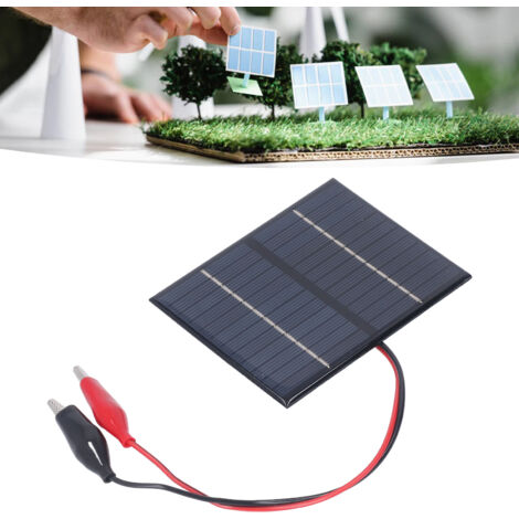 [Panneau solaire portable] - Panneau solaire polycristallin 12V 1.5W haute efficacité, légé et idéal pour projets DIY et alimentation nomade