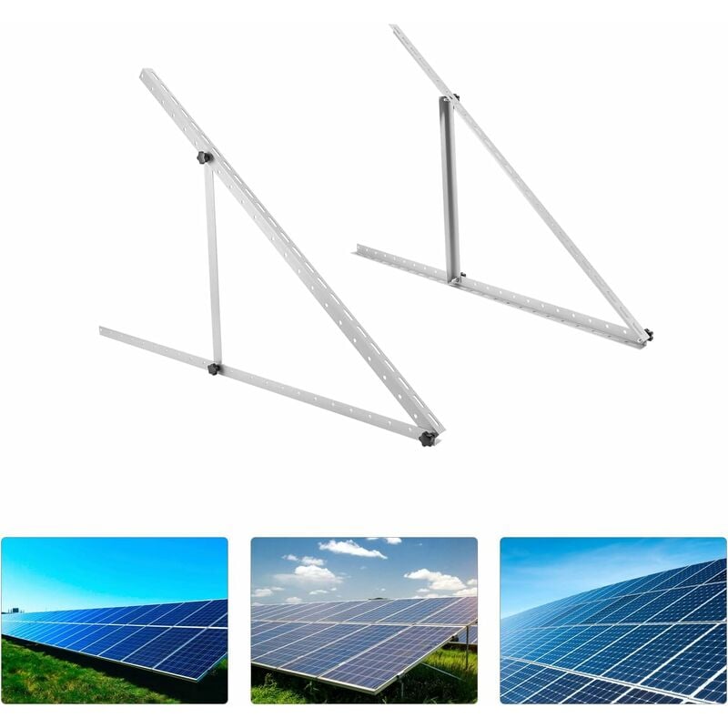 Gojoy - Panneau solaire support balcon centrale / réglable 45 pouces panneau solaire support / en alliage D'aluminium / solaire support