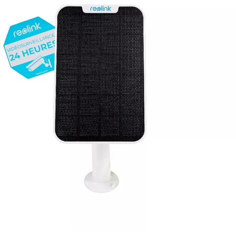 Panneau solaire supports blancs GEN.2 pour caméras Reolink - Alimentation continue / bras réglable / Câble 4m