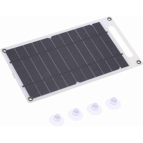 Panneau solaire USB portable 7,8 W 6 V 1300 mA avec ventouse pour voyage camping randonnée