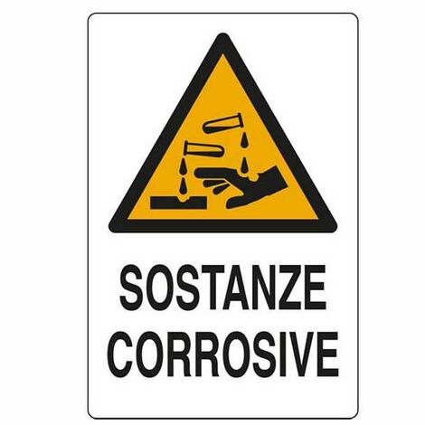 Panneau Substances Corrosives 20X 30 Aluminium
