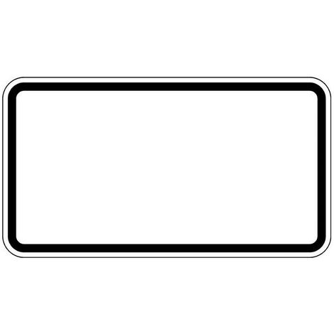 Panneau supplémentaire longueur 330x largeur 600 mmx2 mm rectangle RA2