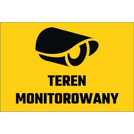 Panneau surveillé 20x30 cm PVC T019