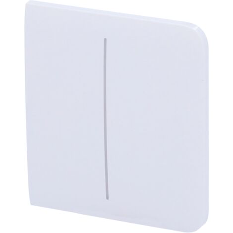 Panneau tactile pour double interrupteur d'éclairage - Compatible avec AJ-LIGHTCORE-2G - Rétro-éclairage LED - Panneau tactile latéral sans contact - Couleur blanche - Ajax - LightSwitch SideButton