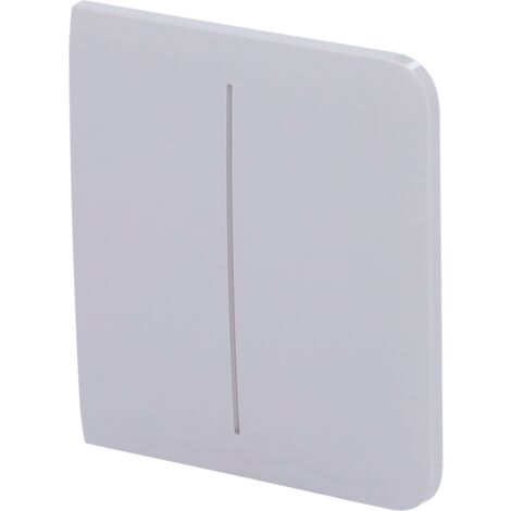 Panneau tactile pour double interrupteur d'éclairage - Compatible avec AJ-LIGHTCORE-2G - Rétro-éclairage LED - Panneau tactile latéral sans contact - Couleur brouillard - Ajax - LightSwitch SideButton