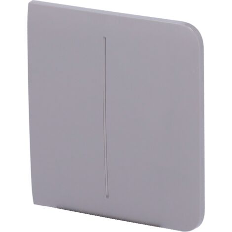 Panneau tactile pour double interrupteur d'éclairage - Compatible avec AJ-LIGHTCORE-2G - Rétro-éclairage LED - Panneau tactile latéral sans contact - Couleur Gris - Ajax - LightSwitch SideButton