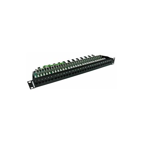 panneau téléphonique - 30 ports - rj45 - cat3 - utp 1u - noir - gigamédia 30pvppc3
