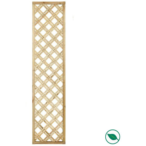 Panneau treillis leolynn naturel pin/épicéa traité classe III pour jardin 1800 x 410 x 28 mm FSC 100%