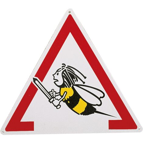 Panneau triangle attention abeilles