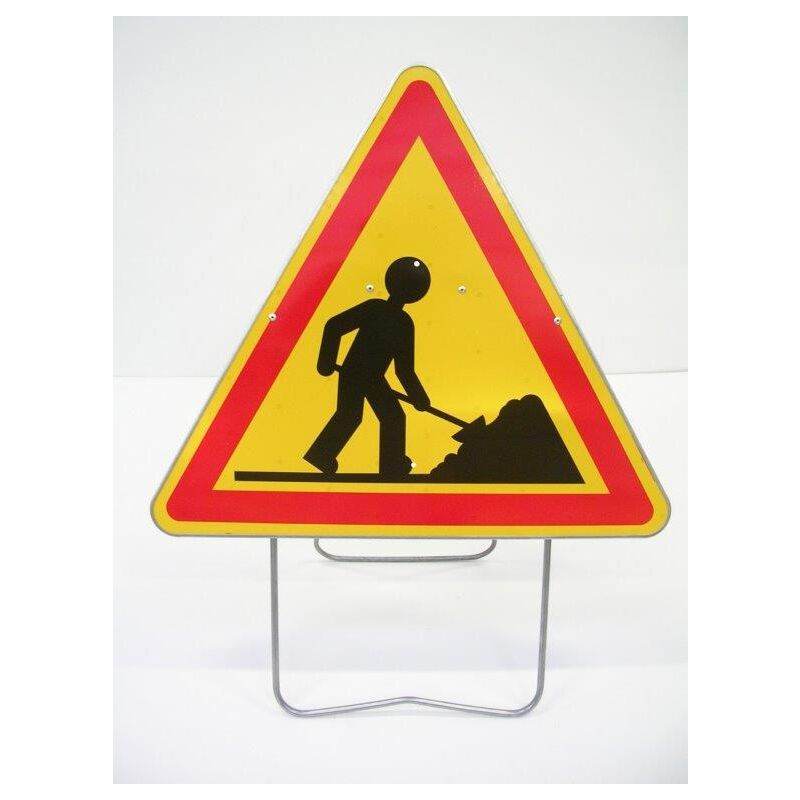 Panneau de signalisation AK5 travaux 1000 mm classe 1 Nadia Signalisation N002AK51000CLT1