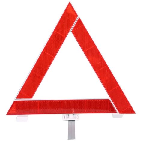 Panneau triangulaire réfléchissant de voiture pliable, panneau d'avertissement de panne d'urgence, panneau d'arrêt de voiture