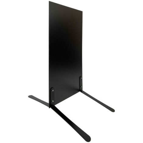 Panneau trottoir avec ardoise sur piétement métal noir effet ressorts - Dimensions 103 x 52 cm