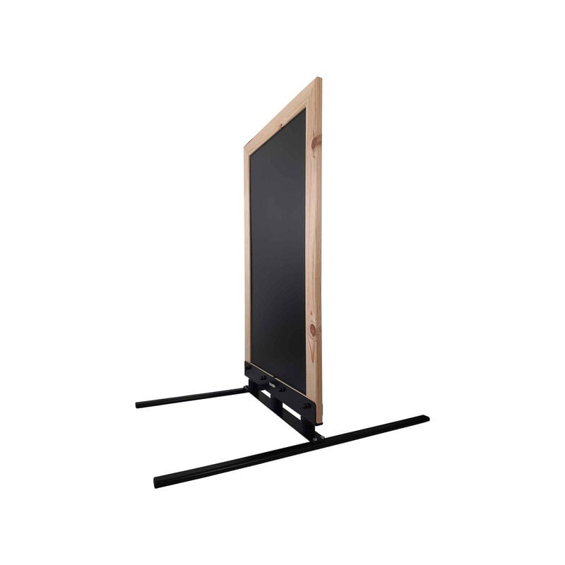 Panneau trottoir avec cadre bois brut sur 3 silent blocs dimensions 117 x 64 cm