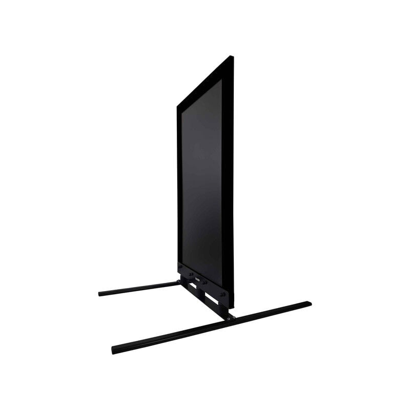 Panneau trottoir avec cadre bois noir sur 3 silent blocs dimensions 117 x 64 cm