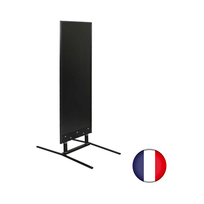 Panneau trottoir grande taille sur ressorts cadre noir dimensions 180 x 65 cm