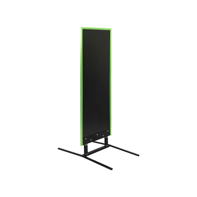 Panneau trottoir grande taille sur ressorts cadre vert dimensions 180 x 65 cm