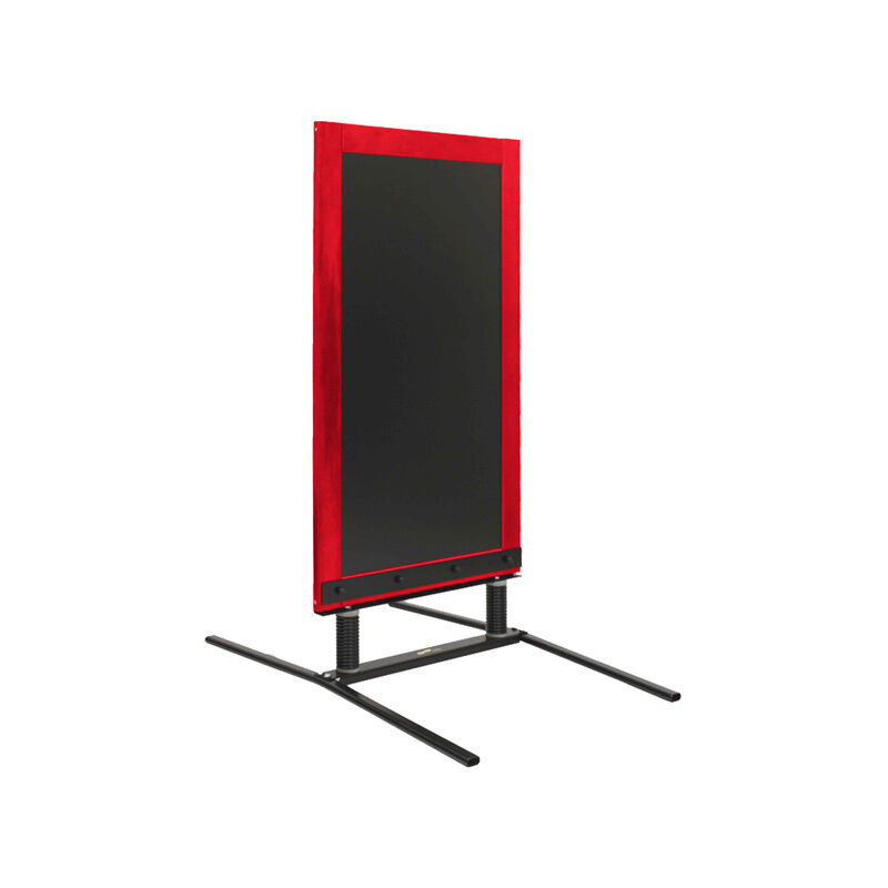 Panneau trottoir sur ressorts dimensions 128 x 65 cm cadre bois couleur rouge vin - Fabrication française