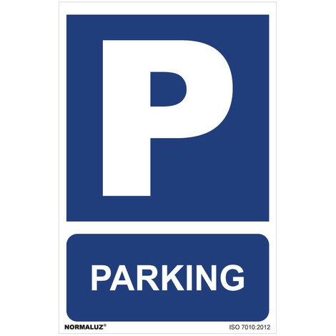 Panneau Utilisation Obligatoire ''parking'' (pvc 0.7mm) 30x40cm