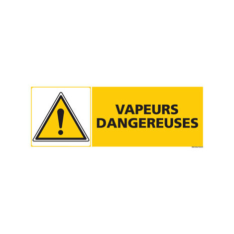 Panneau VAPEURS DANGEREUSES (C0479) - Adhésif - 210 x 75 mm