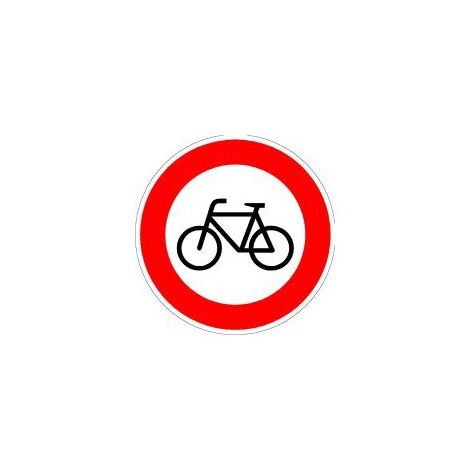 Panneau VKZ .254 Ronden 600mm Interdit aux cyclistes